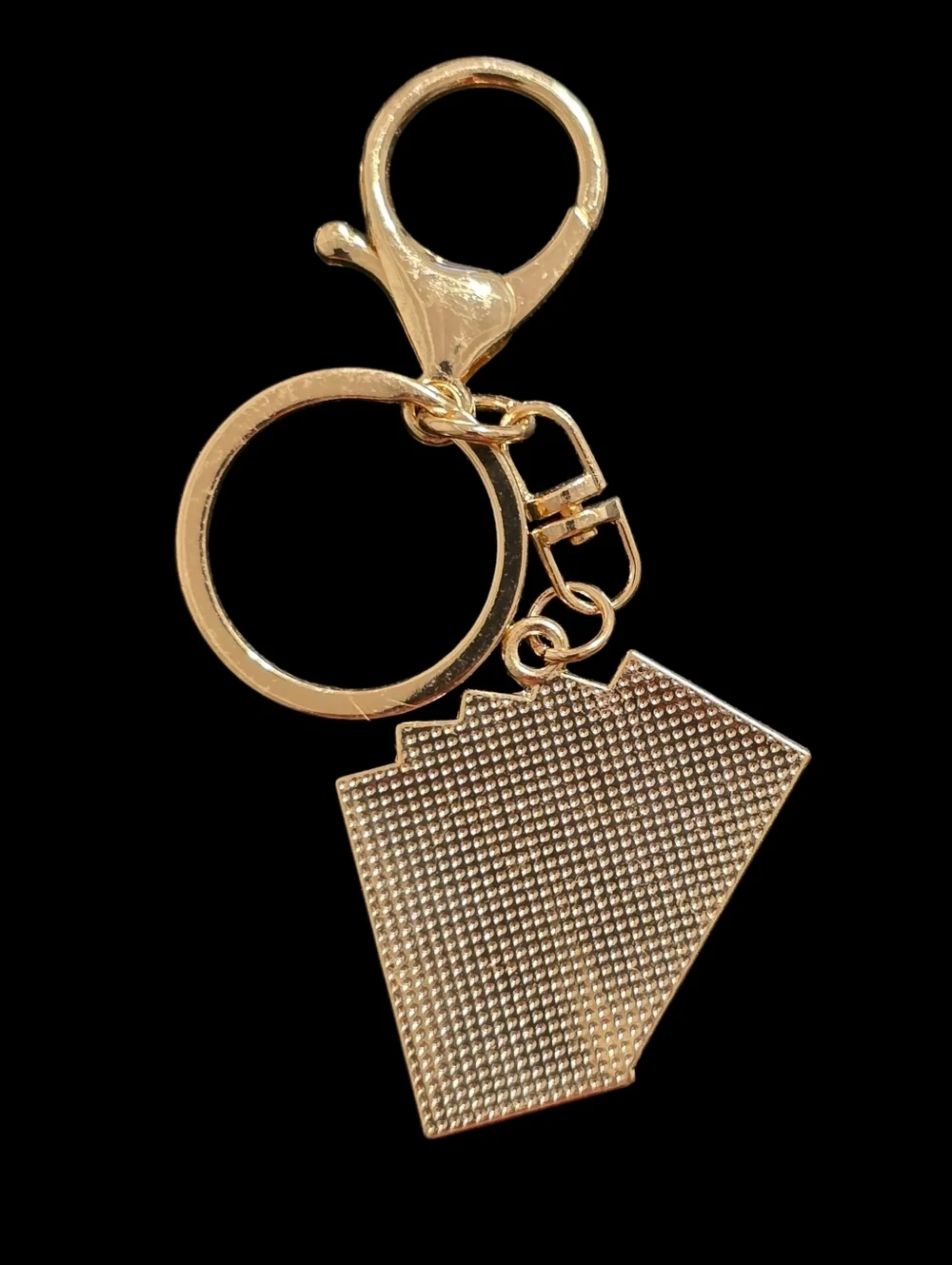 Gold Playing Cards Bag Charm Keychain